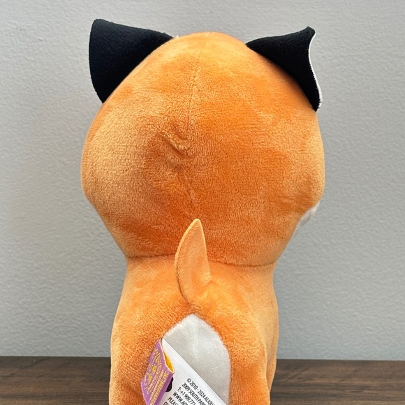 Honeymaru Mochi Kawaii Orange FOX Plush Stuffed Animal Figure Aliquantum Inc. - Picture 4 of 9